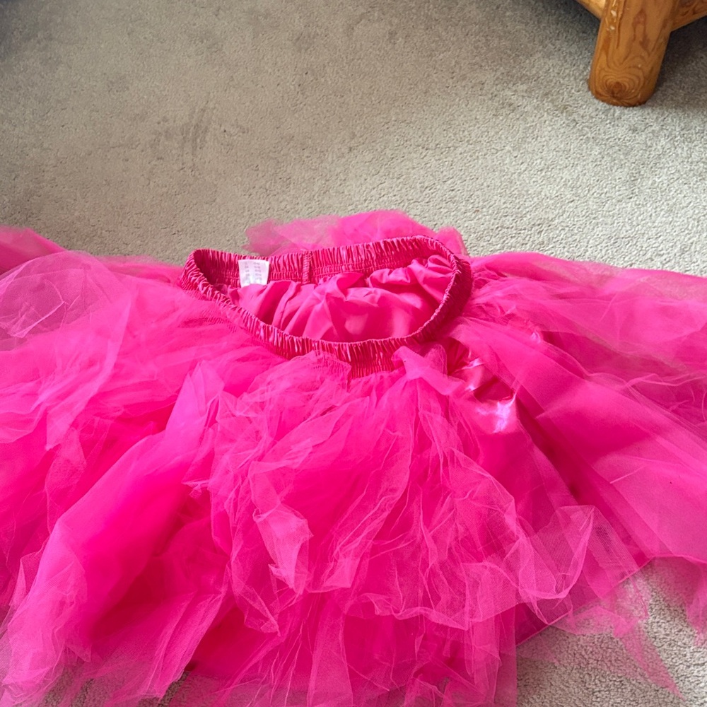 Vibrant Pink Tulle Skirt